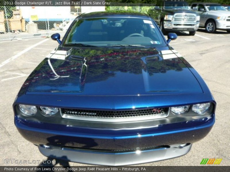 Jazz Blue Pearl / Dark Slate Gray 2013 Dodge Challenger R/T