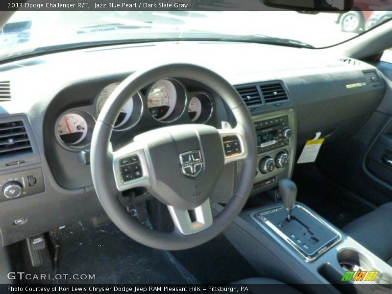 Jazz Blue Pearl / Dark Slate Gray 2013 Dodge Challenger R/T