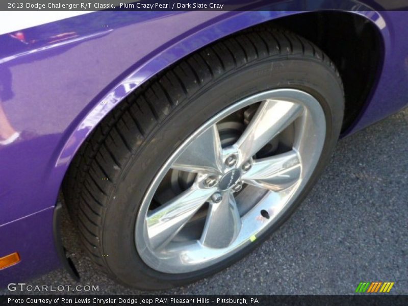 Plum Crazy Pearl / Dark Slate Gray 2013 Dodge Challenger R/T Classic