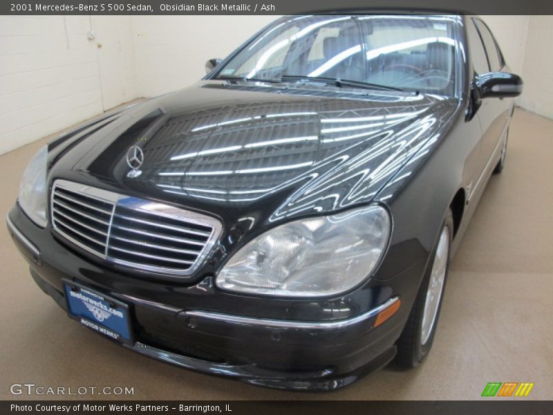 Obsidian Black Metallic / Ash 2001 Mercedes-Benz S 500 Sedan