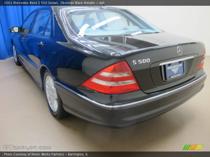 Obsidian Black Metallic / Ash 2001 Mercedes-Benz S 500 Sedan
