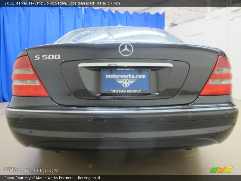 Obsidian Black Metallic / Ash 2001 Mercedes-Benz S 500 Sedan