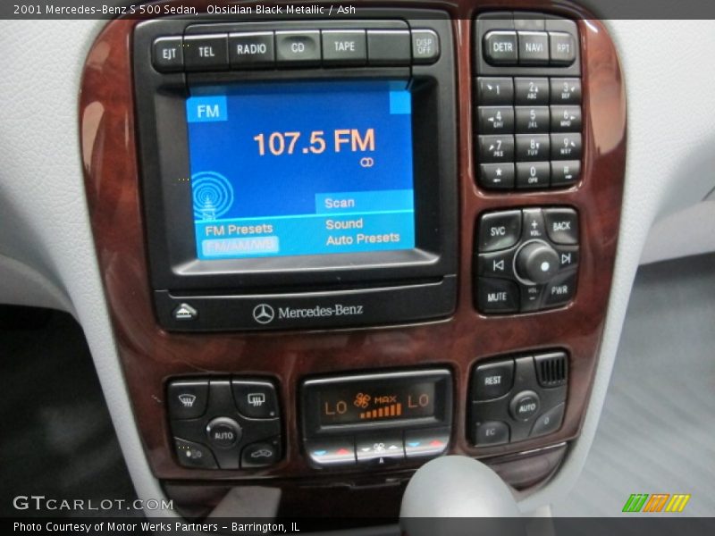 Obsidian Black Metallic / Ash 2001 Mercedes-Benz S 500 Sedan