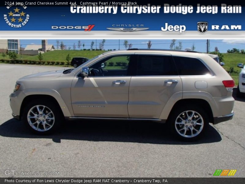 Cashmere Pearl / Morocco Black 2014 Jeep Grand Cherokee Summit 4x4