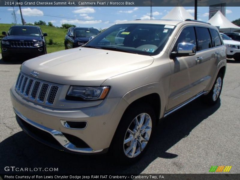 Cashmere Pearl / Morocco Black 2014 Jeep Grand Cherokee Summit 4x4