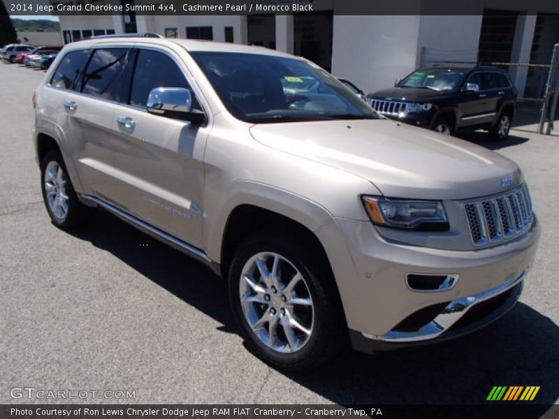 Cashmere Pearl / Morocco Black 2014 Jeep Grand Cherokee Summit 4x4