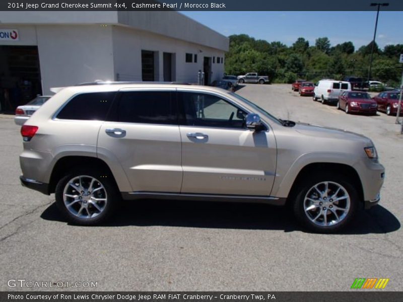 Cashmere Pearl / Morocco Black 2014 Jeep Grand Cherokee Summit 4x4
