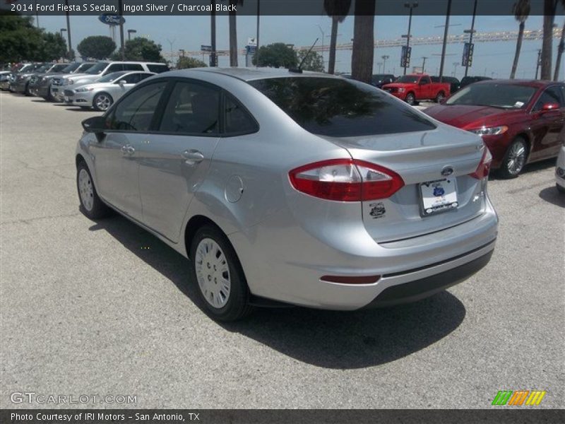 Ingot Silver / Charcoal Black 2014 Ford Fiesta S Sedan