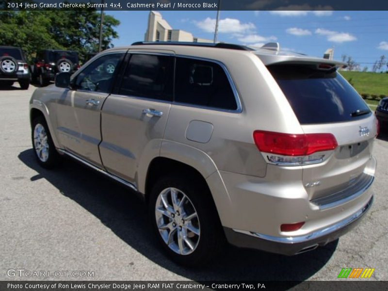 Cashmere Pearl / Morocco Black 2014 Jeep Grand Cherokee Summit 4x4