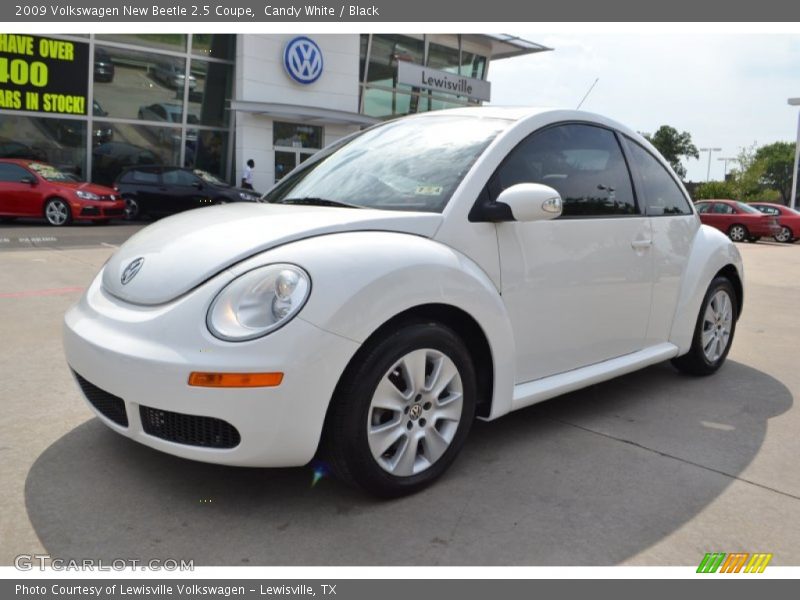 Candy White / Black 2009 Volkswagen New Beetle 2.5 Coupe