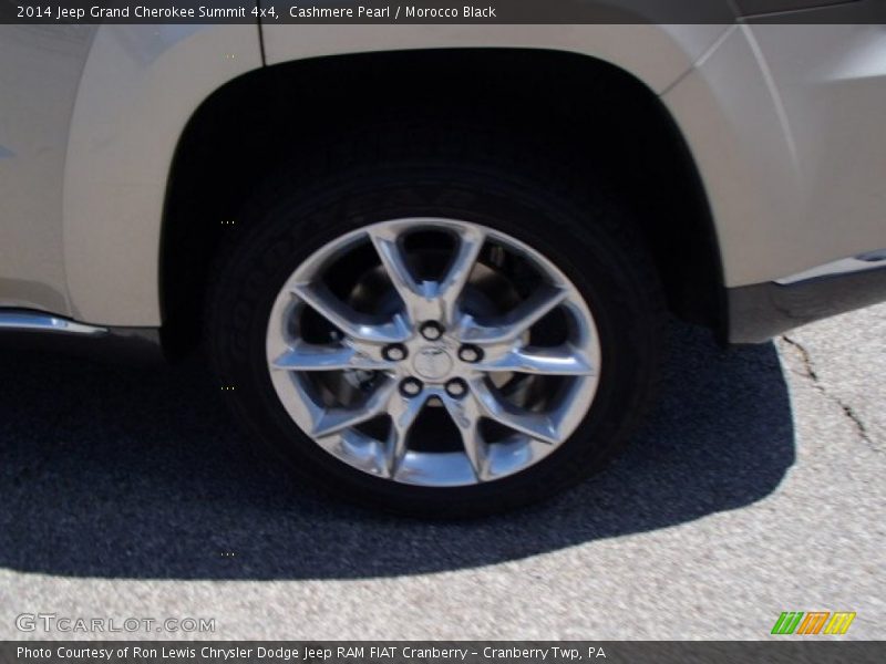 Cashmere Pearl / Morocco Black 2014 Jeep Grand Cherokee Summit 4x4