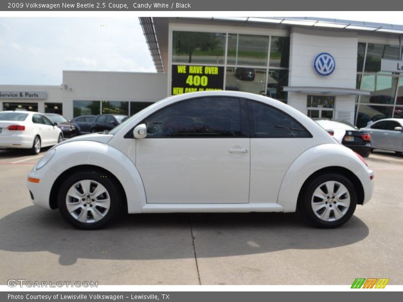 Candy White / Black 2009 Volkswagen New Beetle 2.5 Coupe