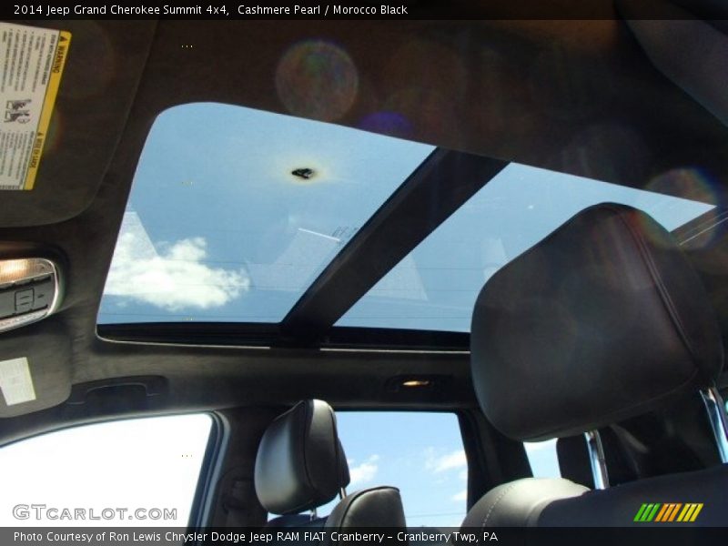 Cashmere Pearl / Morocco Black 2014 Jeep Grand Cherokee Summit 4x4