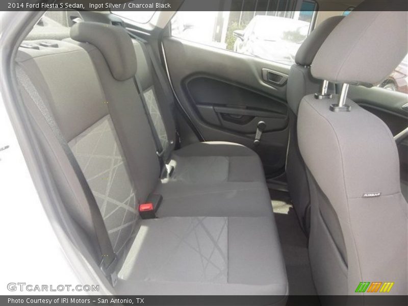Ingot Silver / Charcoal Black 2014 Ford Fiesta S Sedan
