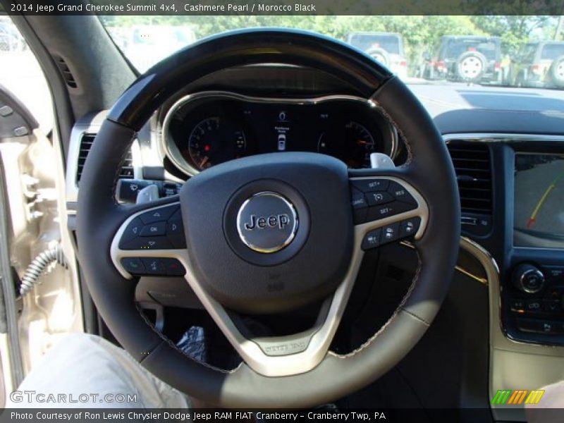 Cashmere Pearl / Morocco Black 2014 Jeep Grand Cherokee Summit 4x4