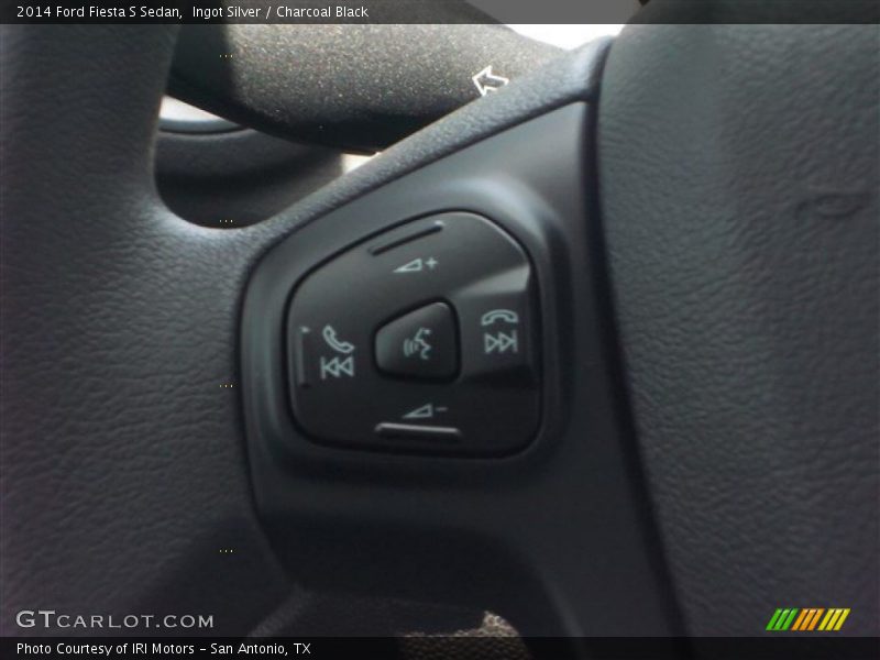 Ingot Silver / Charcoal Black 2014 Ford Fiesta S Sedan