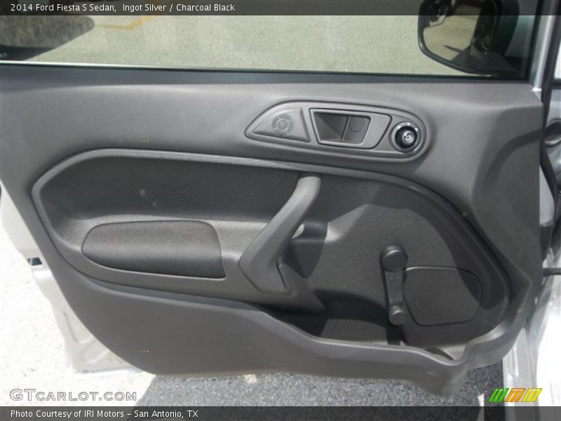 Ingot Silver / Charcoal Black 2014 Ford Fiesta S Sedan