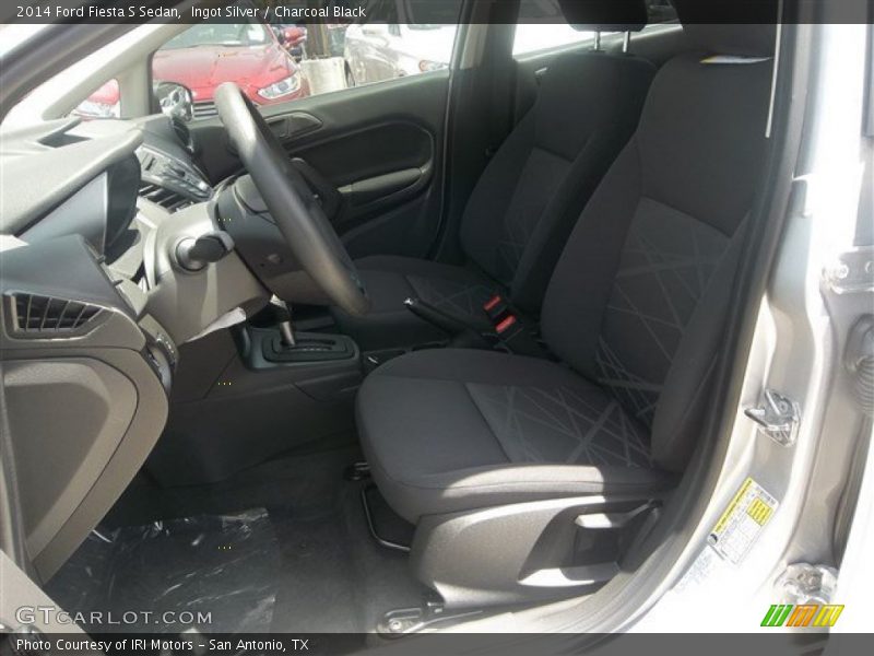 Ingot Silver / Charcoal Black 2014 Ford Fiesta S Sedan