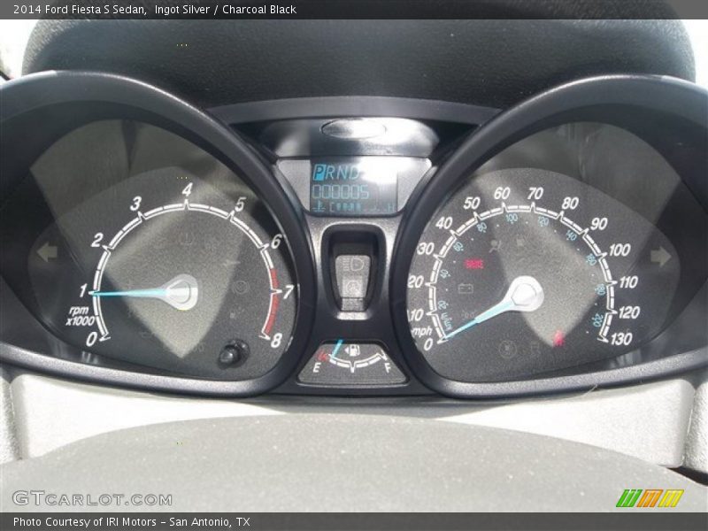 Ingot Silver / Charcoal Black 2014 Ford Fiesta S Sedan