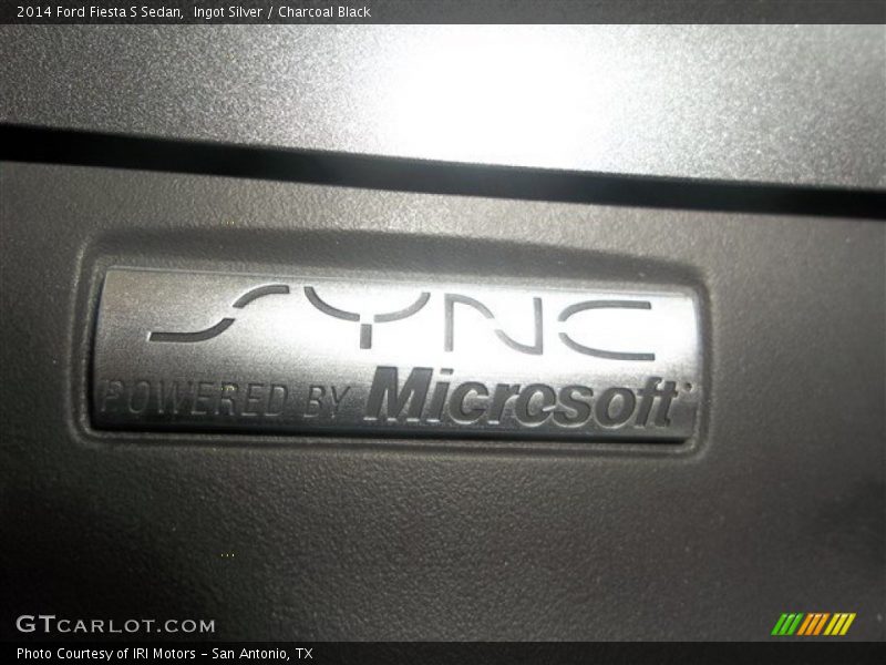 Ingot Silver / Charcoal Black 2014 Ford Fiesta S Sedan