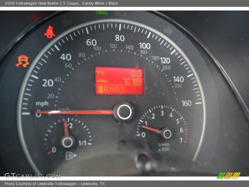  2009 New Beetle 2.5 Coupe 2.5 Coupe Gauges
