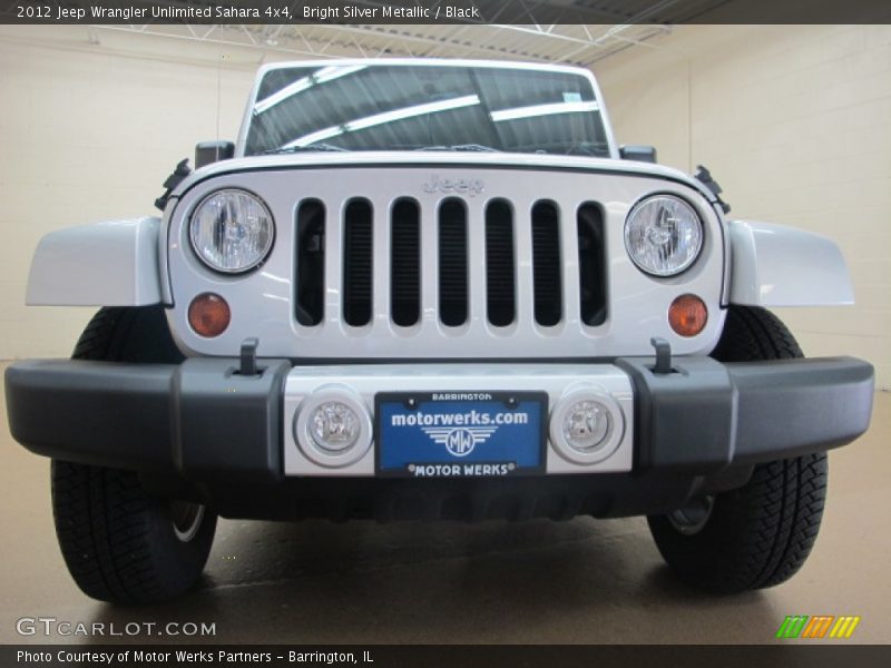 Bright Silver Metallic / Black 2012 Jeep Wrangler Unlimited Sahara 4x4