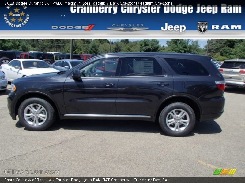 Maximum Steel Metallic / Dark Graystone/Medium Graystone 2013 Dodge Durango SXT AWD