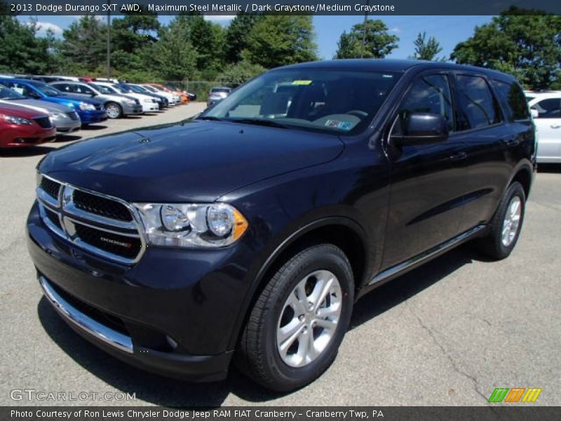 Maximum Steel Metallic / Dark Graystone/Medium Graystone 2013 Dodge Durango SXT AWD
