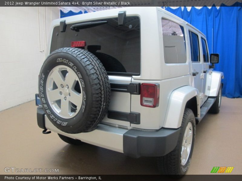 Bright Silver Metallic / Black 2012 Jeep Wrangler Unlimited Sahara 4x4