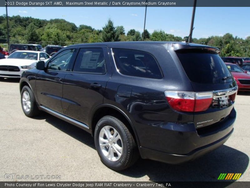 Maximum Steel Metallic / Dark Graystone/Medium Graystone 2013 Dodge Durango SXT AWD