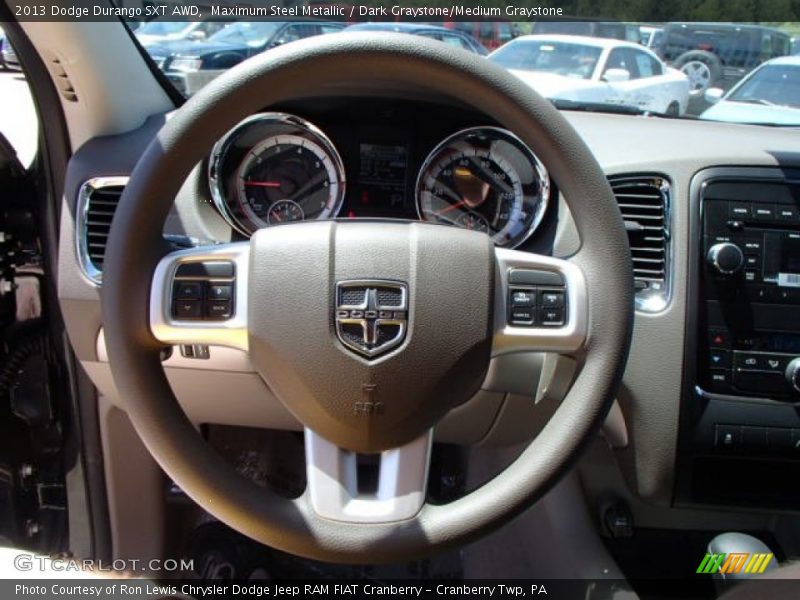 Maximum Steel Metallic / Dark Graystone/Medium Graystone 2013 Dodge Durango SXT AWD