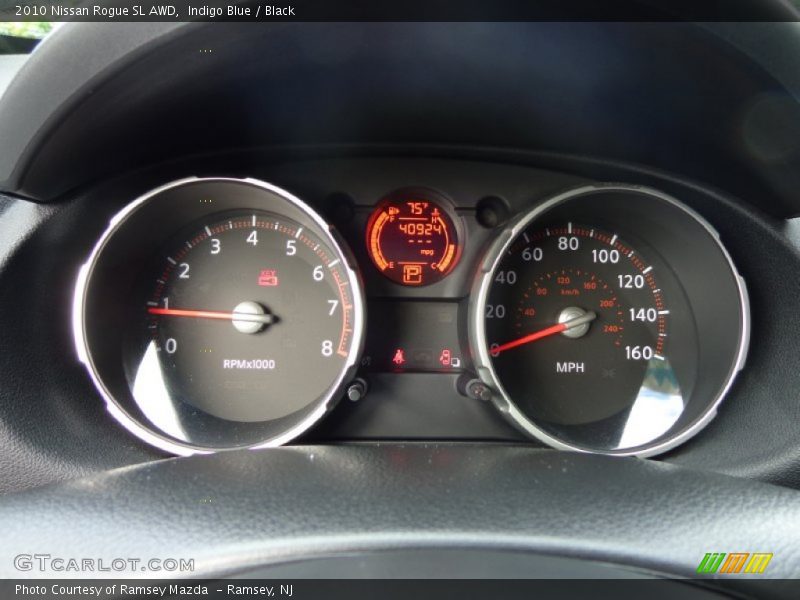Indigo Blue / Black 2010 Nissan Rogue SL AWD