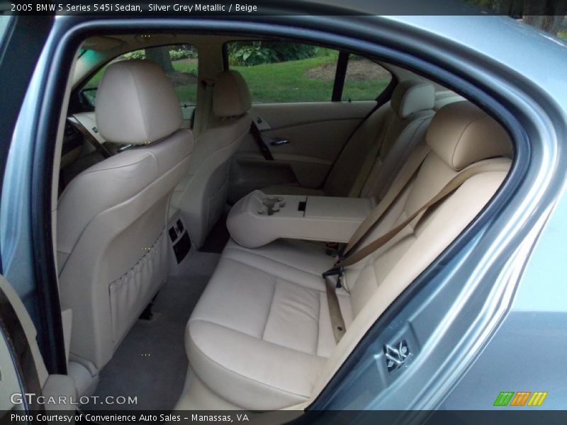 Silver Grey Metallic / Beige 2005 BMW 5 Series 545i Sedan