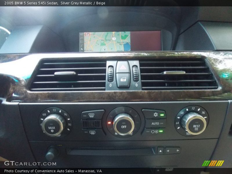 Silver Grey Metallic / Beige 2005 BMW 5 Series 545i Sedan