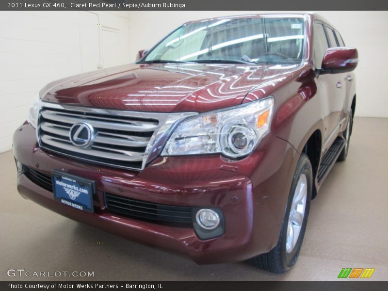Claret Red Pearl / Sepia/Auburn Bubinga 2011 Lexus GX 460