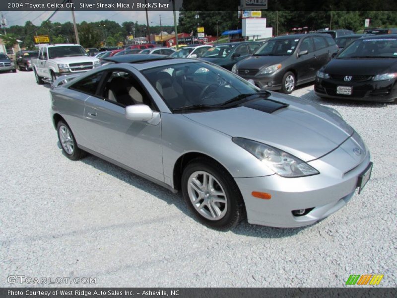Silver Streak Mica / Black/Silver 2004 Toyota Celica GT