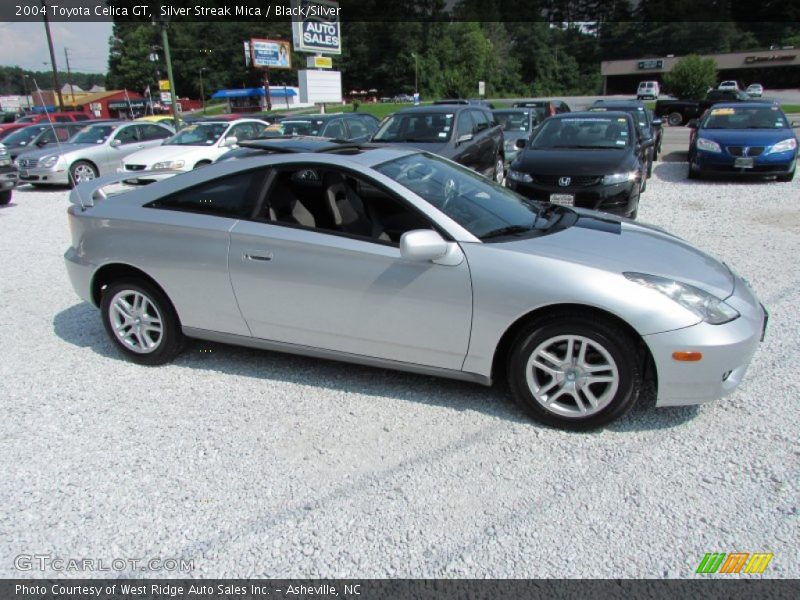 Silver Streak Mica / Black/Silver 2004 Toyota Celica GT