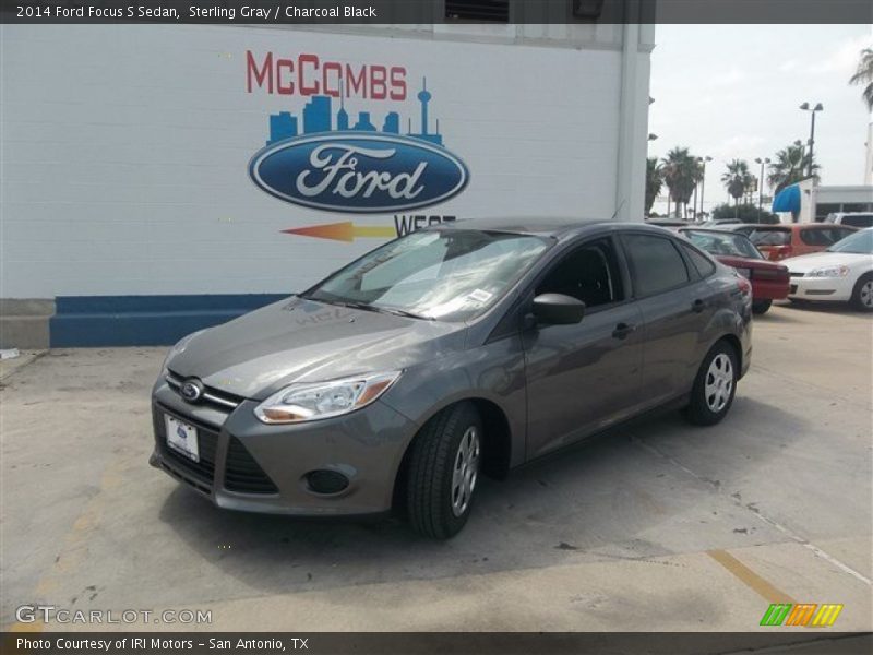 Sterling Gray / Charcoal Black 2014 Ford Focus S Sedan