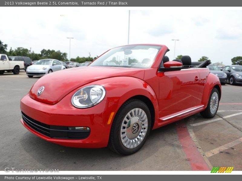 Tornado Red / Titan Black 2013 Volkswagen Beetle 2.5L Convertible