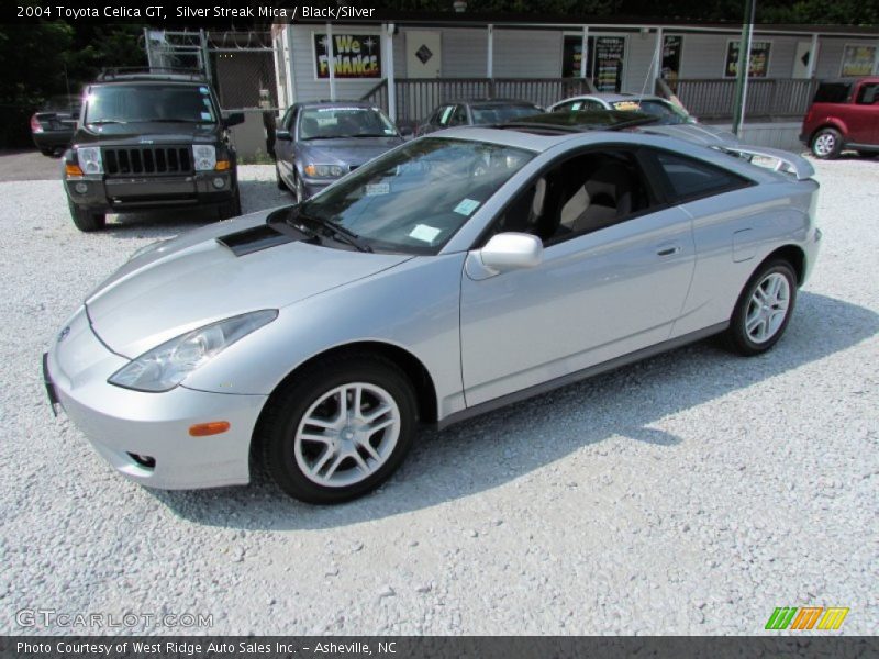 Silver Streak Mica / Black/Silver 2004 Toyota Celica GT
