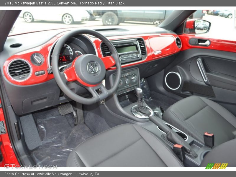 Tornado Red / Titan Black 2013 Volkswagen Beetle 2.5L Convertible