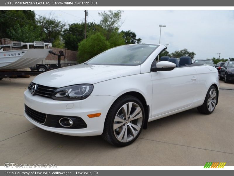 Candy White / Atlantic Blue 2013 Volkswagen Eos Lux
