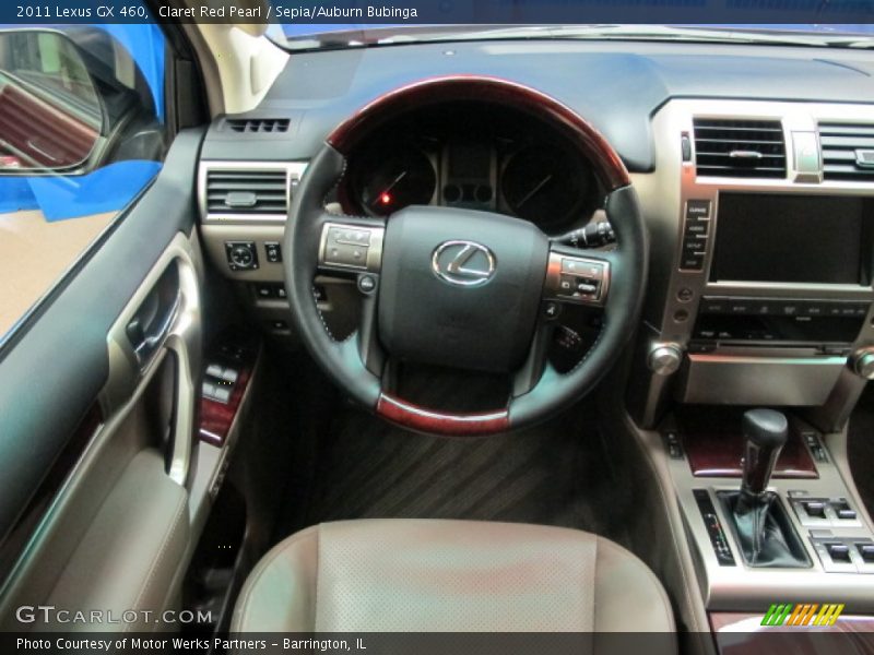 Claret Red Pearl / Sepia/Auburn Bubinga 2011 Lexus GX 460
