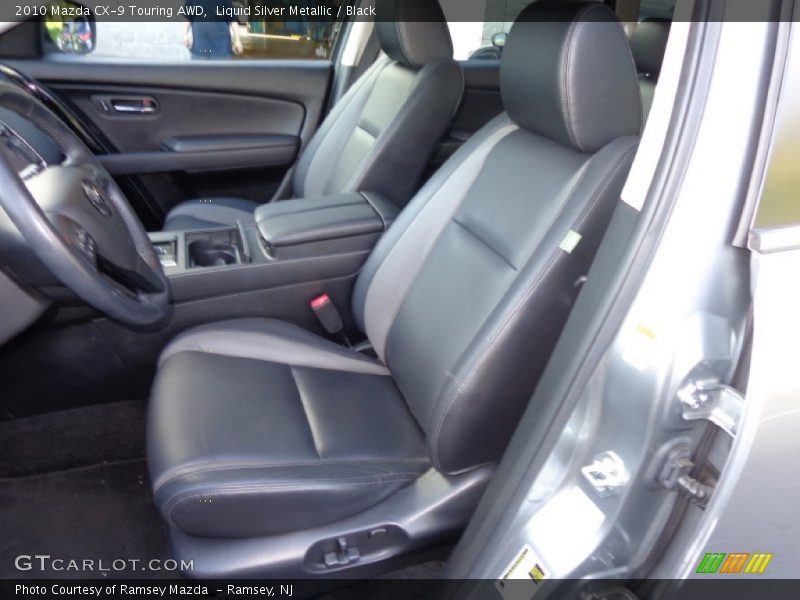 Liquid Silver Metallic / Black 2010 Mazda CX-9 Touring AWD