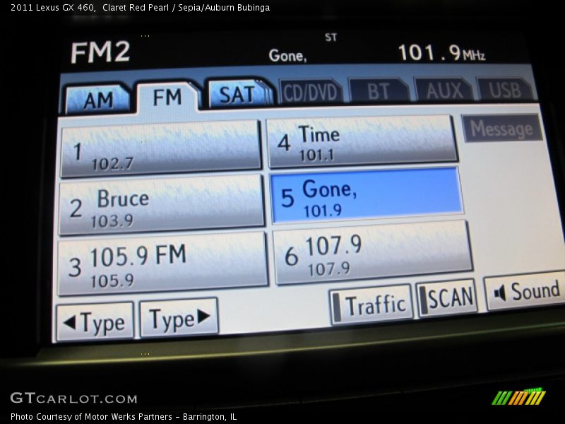 Claret Red Pearl / Sepia/Auburn Bubinga 2011 Lexus GX 460