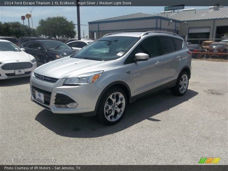 Ingot Silver / Medium Light Stone 2014 Ford Escape Titanium 1.6L EcoBoost