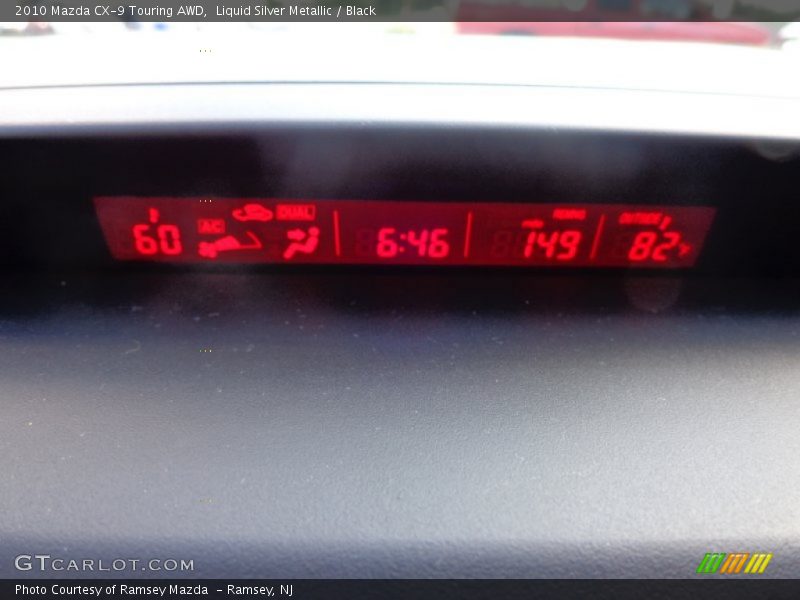 Liquid Silver Metallic / Black 2010 Mazda CX-9 Touring AWD