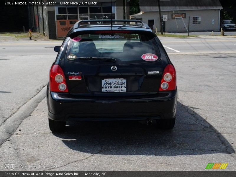 Black Mica / Off Black 2002 Mazda Protege 5 Wagon