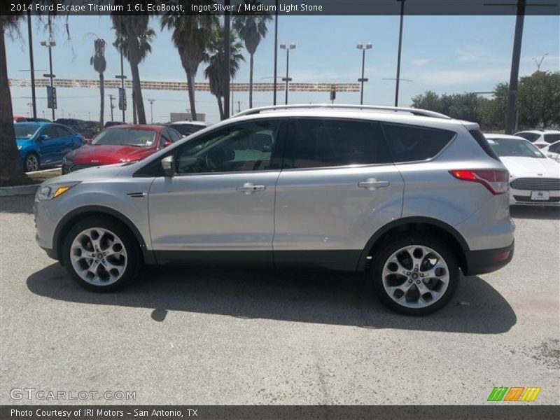 Ingot Silver / Medium Light Stone 2014 Ford Escape Titanium 1.6L EcoBoost