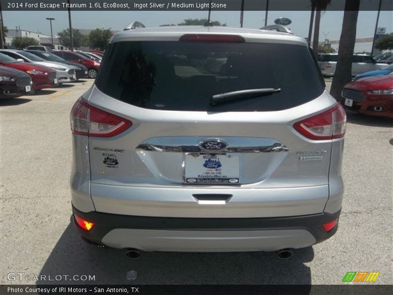 Ingot Silver / Medium Light Stone 2014 Ford Escape Titanium 1.6L EcoBoost